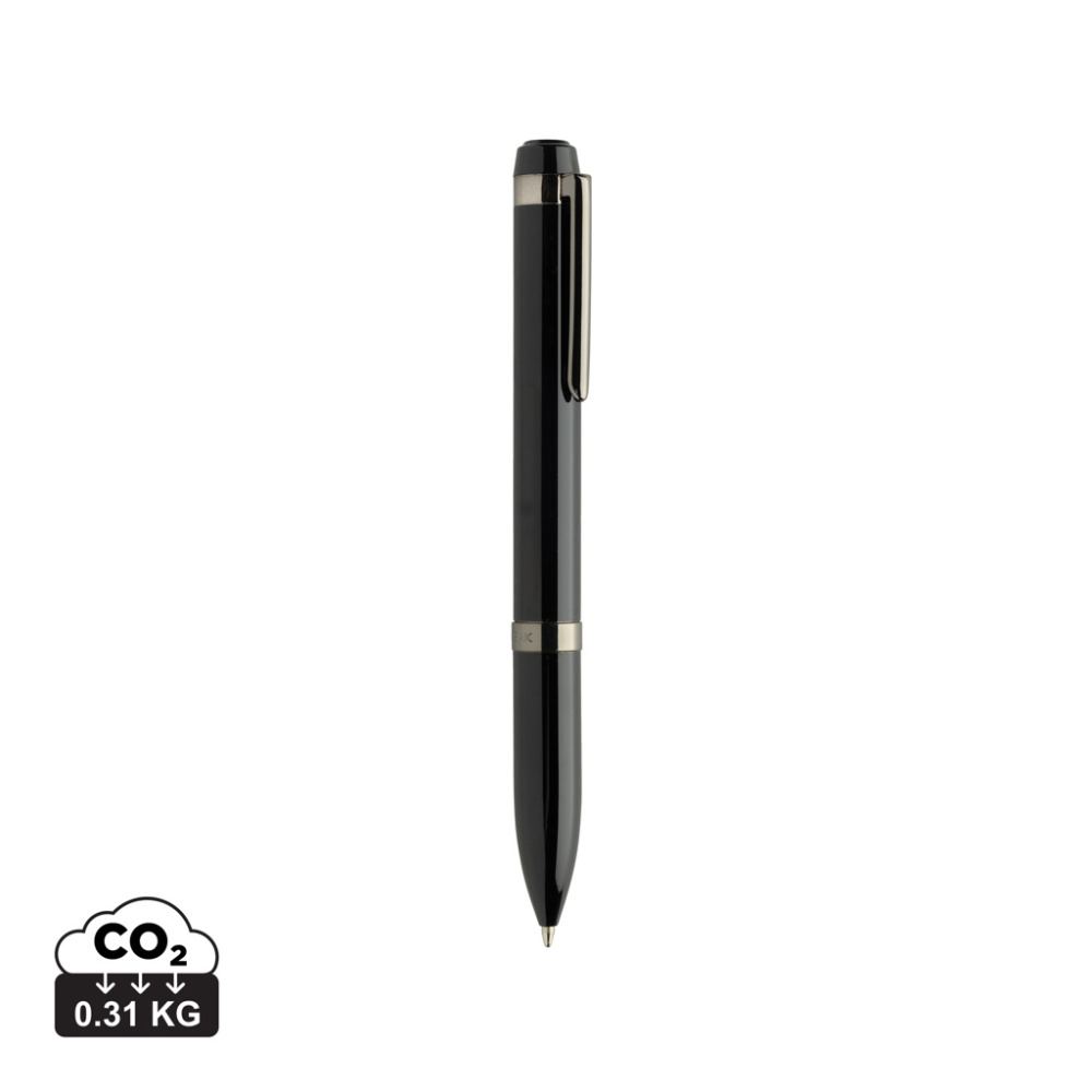 Logo trade promotional items image of: Swiss peak OSLO recycled stainless steel deluxe pen