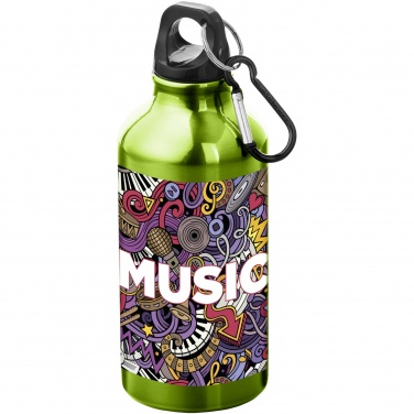 Logotrade meened pilt: Oregon 400 ml alumiiniumist veepudel karabiiniga