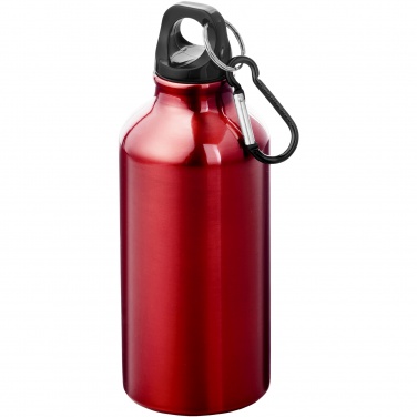 Logotrade firmakingi foto: Oregon 400 ml alumiiniumist veepudel karabiiniga