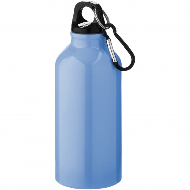 Logo trade reklaamtoote pilt: Oregon 400 ml alumiiniumist veepudel karabiiniga
