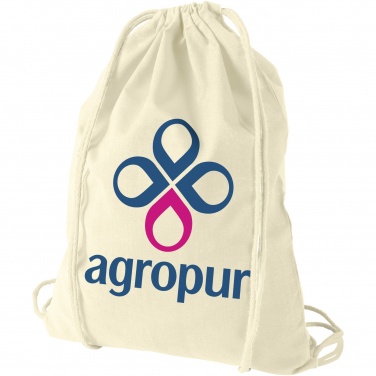 Logo trade ärikingid foto: Oregon 100 g/m² puuvillane nööriga kott 5L