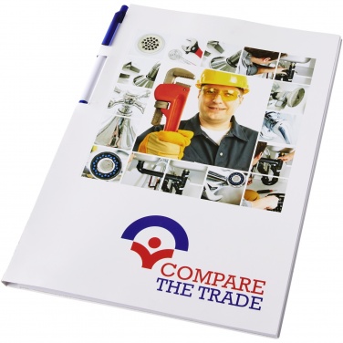 Logo trade reklaamkingi pilt: Essential konverentsimapp A4 märkmik ja pliiats