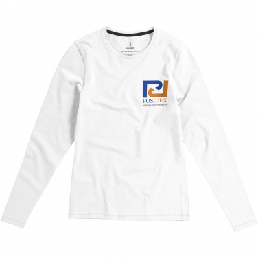 Logo trade ärikingid foto: Ponoka pikkade varrukatega naiste orgaaniline T-särk
