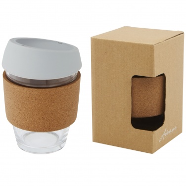 Logo trade meene pilt: Lidan 360 ml borosilikaatklaasist termotops silikoonkaanega
