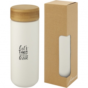 Logotrade firmakingitused pilt: Lumi 300 ml keraamiline termoskruus bambusest kaanega