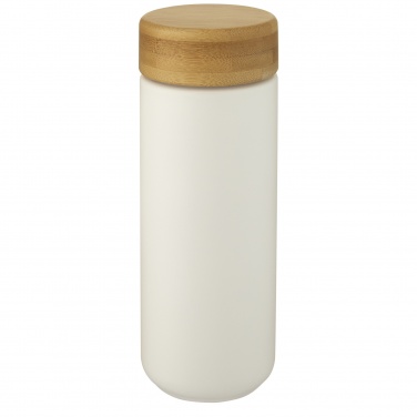 Logo trade ärikingid foto: Lumi 300 ml keraamiline termoskruus bambusest kaanega