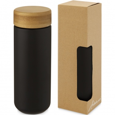 Logo trade reklaamtoote pilt: Lumi 300 ml keraamiline termoskruus bambusest kaanega