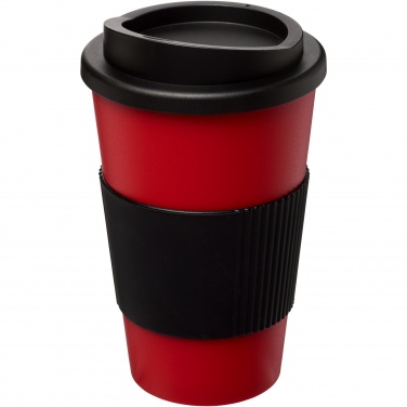 Logo trade firmakingi pilt: Americano® 350 ml silikoonist võruga termoskruus