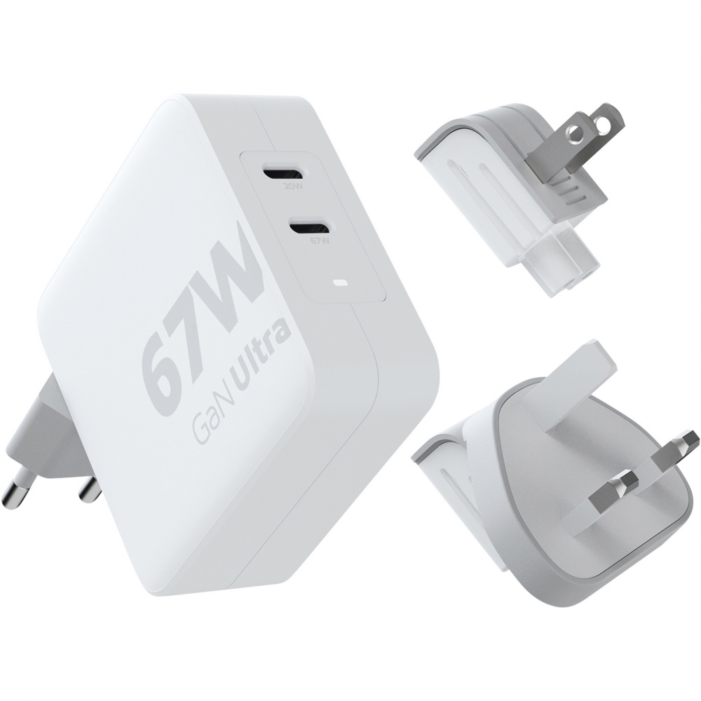 Logotrade ärikingituse foto: Xtorm XVC2067 GaN Ultra 67W reisilaadija 100W USB-C PD-kaabliga