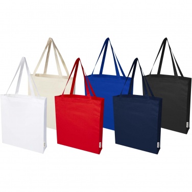 Logo trade meene pilt: Madras 140 g/m² GRS-i taaskasutatud puuvillast kandekott