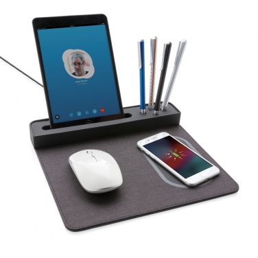 Logotrade meened pilt: Air hiirematt 5W juhtmevaba laadimise ja USB-ga