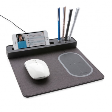 Logo trade ärikingituse pilt: Air hiirematt 5W juhtmevaba laadimise ja USB-ga