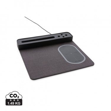Logo trade reklaamkingi pilt: Air hiirematt 5W juhtmevaba laadimise ja USB-ga