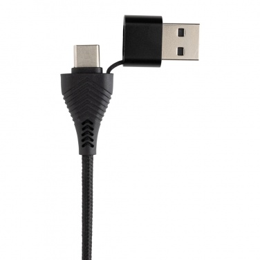 Logo trade reklaamtooted foto: Link RCS-i taaskasutatud plastist ja bambusest kahe sisendiga USB-jaotur