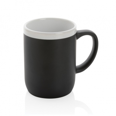 Logo trade meene pilt: Valge äärega keraamiline kruus 300ml