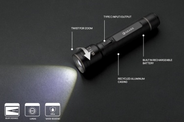 Logotrade reklaamkingid pilt: Gear X RCS taaskasutatud alumiiniumist USB-taaslaetav suur taskulamp
