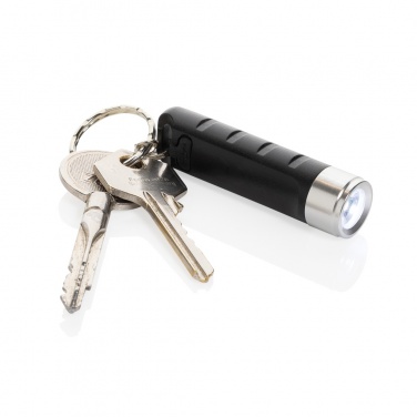 Logotrade ärikingi foto: Globix RCS taaskasutatud plastist USB taaslaetav võtmehoidja taskulamp