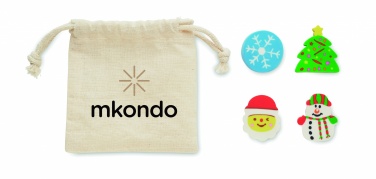 Logo trade ärikingituse pilt: Komplektis 4 jõulukummi