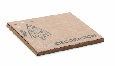 Logotrade firmakingi foto: Puidust jõulukuulike kuuseseemnetega