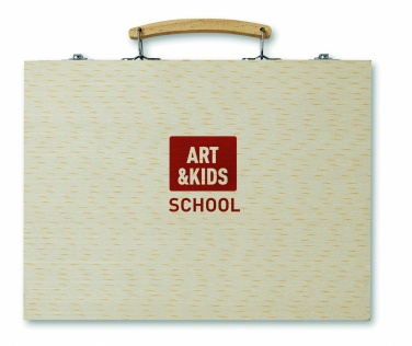Logo trade firmakingituse pilt: Kunstniku komplekt puidust karbis