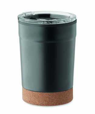 Logotrade firmakingi foto: Topeltseinaga termoskruus, 300 ml, korgist alusega
