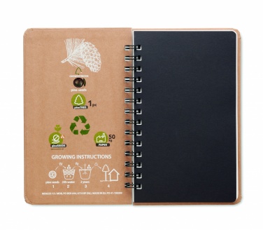 Logotrade reklaamkingitused pilt: A5 männipuu GROWNOTEBOOK™