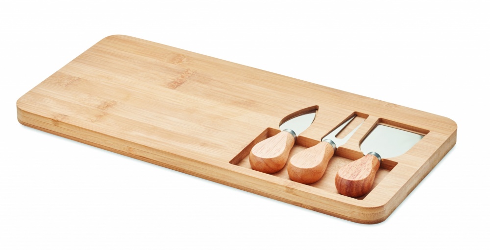Logotrade ärikingid pilt: Bamboo Cheese lauakomplekt Leipzig