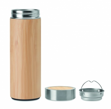Logotrade meened pilt: Bambusest topeltseintega termos 400ml