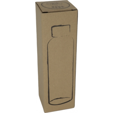 Logo trade firmakingi pilt: Klaaspudel Klagenfurt roostevabast terasest korgiga 500 ml