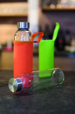 Logo trade reklaamtooted foto: Klaaspudel Klagenfurt roostevabast terasest korgiga 500 ml