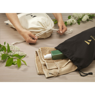 Logotrade reklaamkingituse foto: Naturaalsest GRS-i taaskasutatud puuvillast kingikott (150 g/m²) L