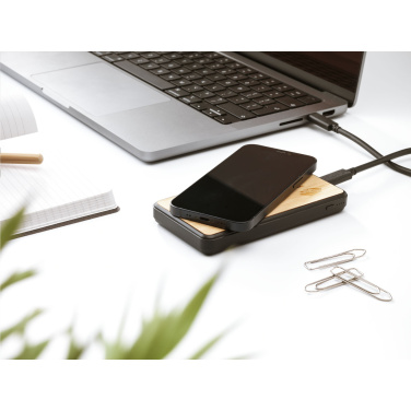 Logo trade firmakingi pilt: Boru Bamboo RCS taaskasutatud ABS Powerbanki juhtmeta laadija