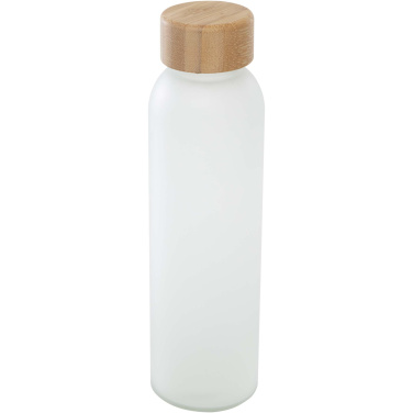 Logotrade reklaamtooted pilt: Lume 500 ml matt klaaspudel bambusest korgiga