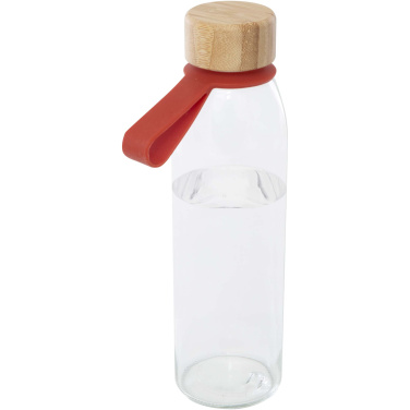 Logotrade firmakingituse foto: Porto 500 ml klaasist veepudel bambusest korgiga
