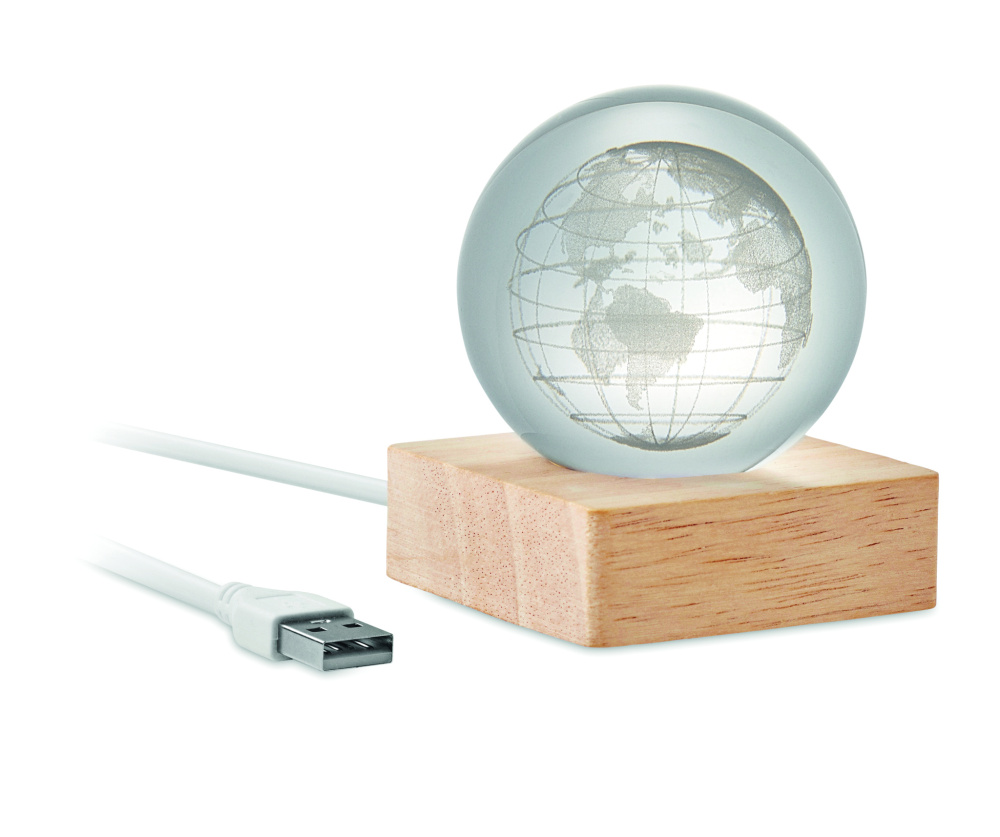 Logotrade reklaamkingid pilt: LED-klaasist kera