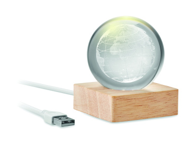 Logotrade reklaamkingid pilt: LED-klaasist kera