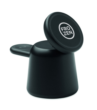 Logo trade reklaamtooted foto: 3-ühes juhtmevaba laadija 15W SIMPA