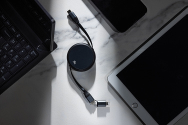 Logotrade ärikingi foto: Terra RCS alumiiniumist sissetõmmatav 240W 2-in-1 kaabel