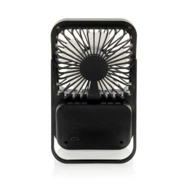 Logo trade reklaamtooted foto: Aervina RCS taaskasutatud plastist laetav lauaventilaator