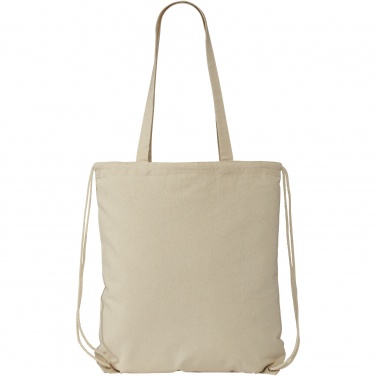Logotrade liikelahjat mainoslahjat tuotekuva: Eliza 240 g/m² -puuvillareppu kiristysnyörillä 6L