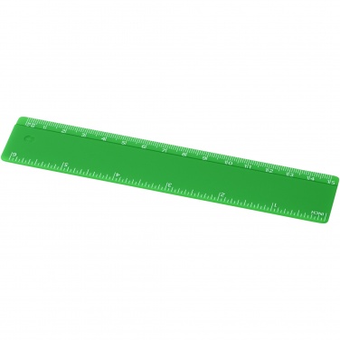 Logo trade mainoslahjat tuotekuva: Renzo-viivain, 15 cm, muovinen