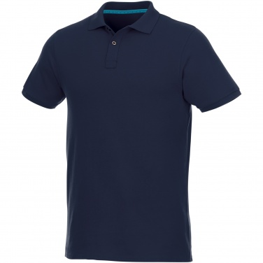 Logo trade mainoslahja ja liikelahja tuotekuva: Beryl short sleeve men's organic recycled polo