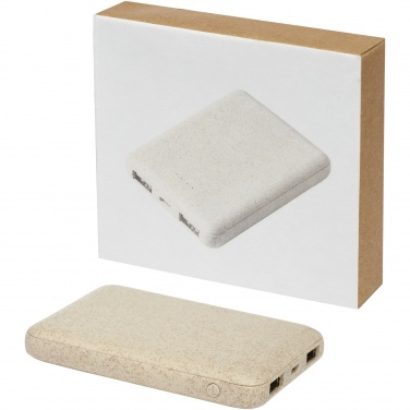 Logo trade mainoslahjat ja liikelahjat kuva: Asama-varavirtalähde, 5 000 mAh, vehnänolkea