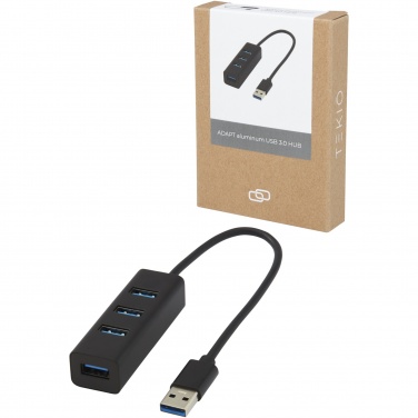 Logotrade mainoslahja tuotekuva: ADAPT alumiininen USB 3.0-keskitin