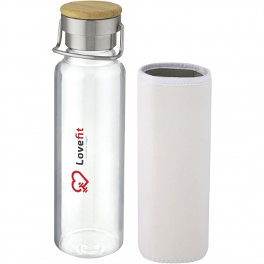 Logotrade mainoslahjat kuva: Thor 660 ml:n lasipullo neopreenisuojuksella