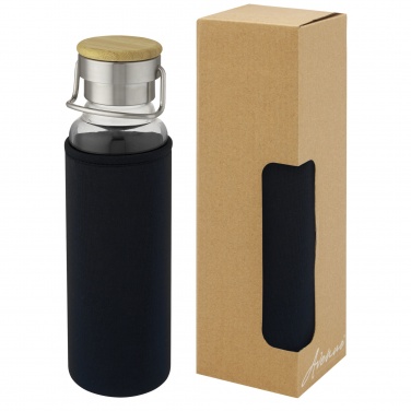 Logotrade liikelahjat mainoslahjat tuotekuva: Thor 660 ml:n lasipullo neopreenisuojuksella