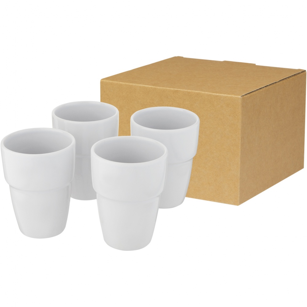 Logotrade liikelahjat kuva: Staki 4-osainen 280 ml pinottava mukilahjasetti