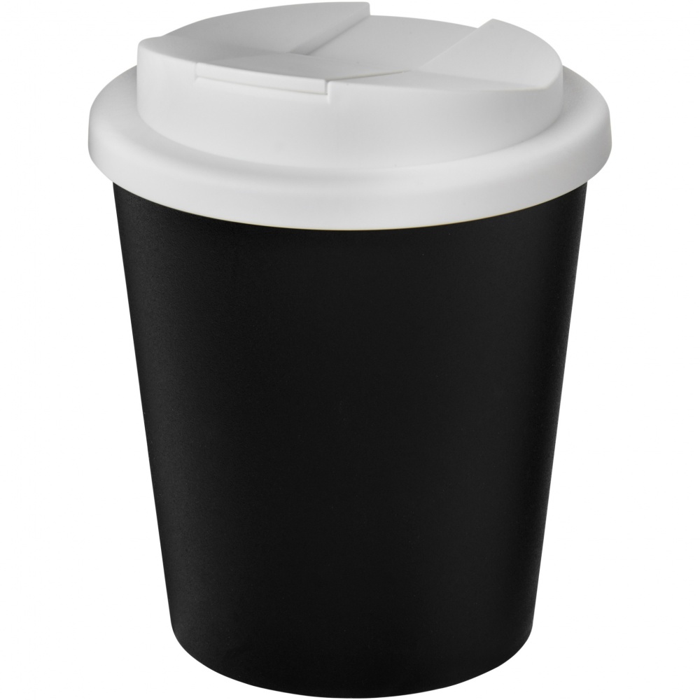 Logo trade mainostuotet tuotekuva: Americano® Espresso Eco 250 ml kahvimuki kierrätetystä materiaalista. Läikkymätön kansi.