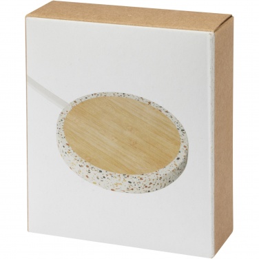 Logotrade liikelahjat kuva: Terrazzo 10 W:n langaton latausalusta bambusta