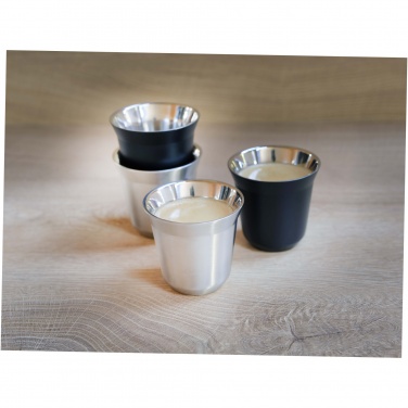 Logo trade mainoslahjat tuotekuva: Duo 80 ml:n RCS-sertifioidusta ruostumattomasta teräksestä valmistettu espressomukisarja 